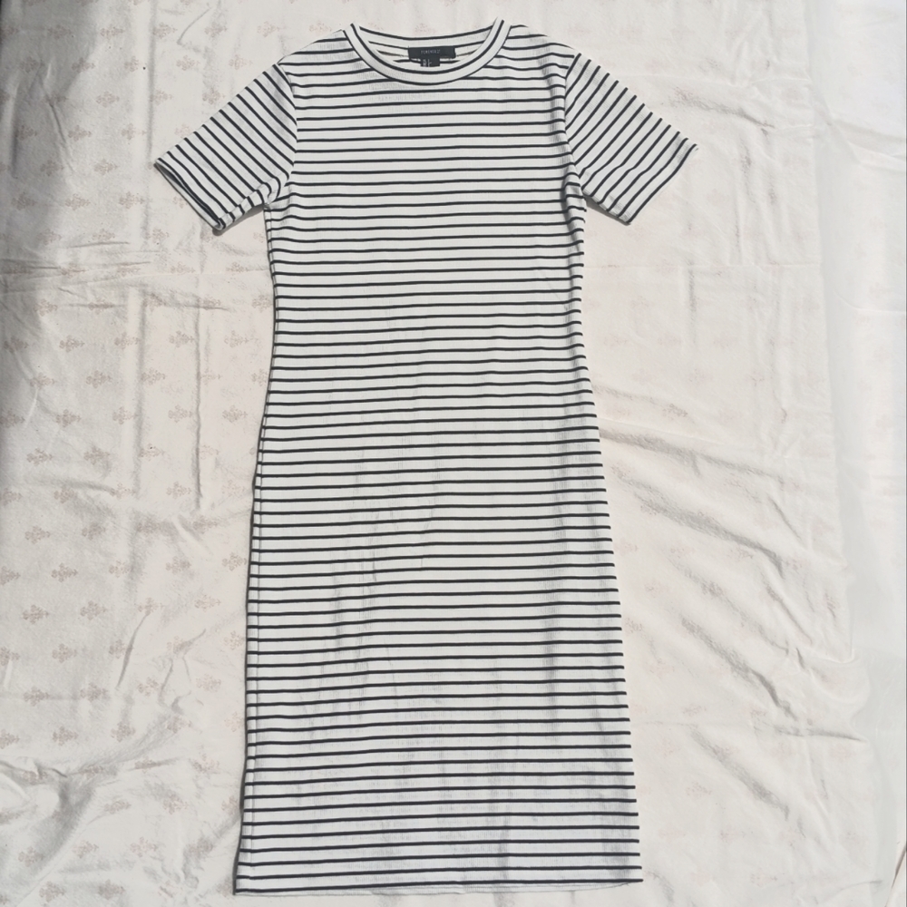 Striped pencil dress